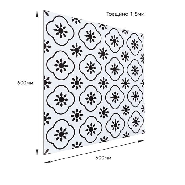 СВП-215 Самоклеюча винилова плитка 600*600*1.5mm Глянсова (D) SW-00002263 991943951 фото