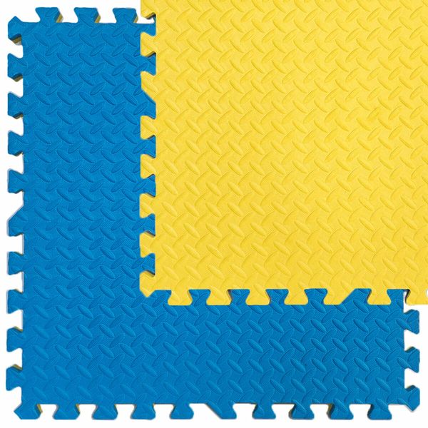 Напольное двустороннее покрытие YELLOW та BLUE 60*60cm*2cm (D) SW-00001845 991943842 фото