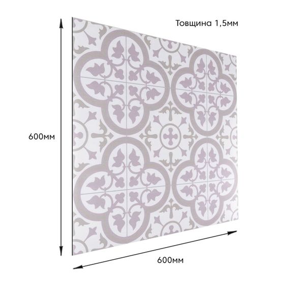 Самоклеящаяся виниловая плитка 600х600х1,5мм, цена за 1 шт. Мат SW-00001585 991943804 фото