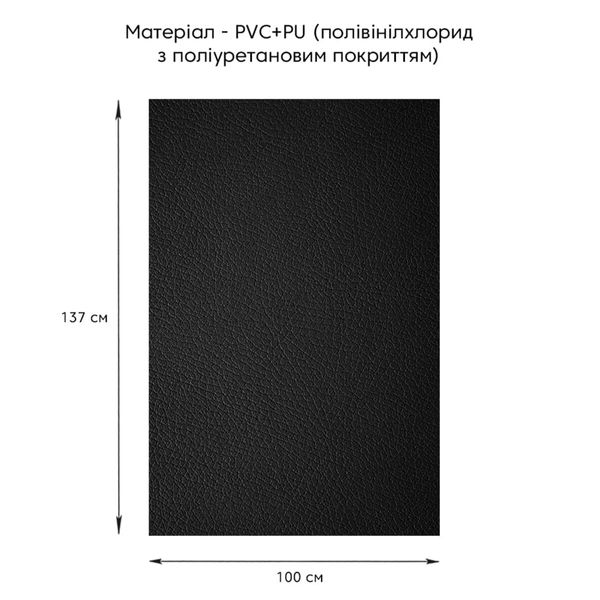 Самоклеюча екошкіра у рулоні 1.37*1m*0.5mm BLACK (D) SW-00001358 991943769 фото