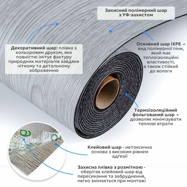 Напольное виниловое самоклеющееся покрытие в рулоне 3000*600*1,5мм SW-00001816 991943909 фото