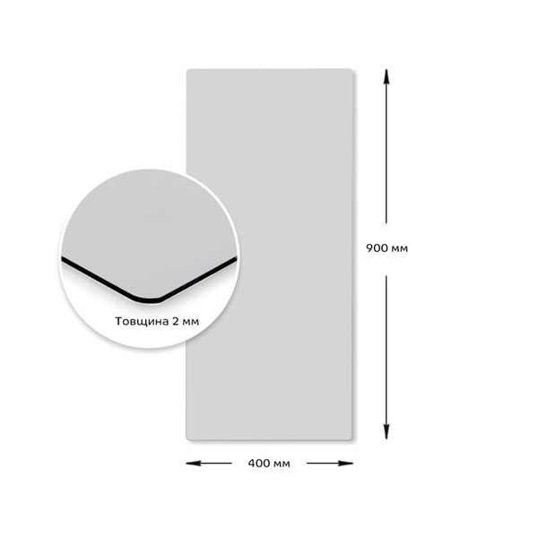 Дзеркало акрилове самоклеюче 400*900мм*2мм SW-00001596 991943891 фото